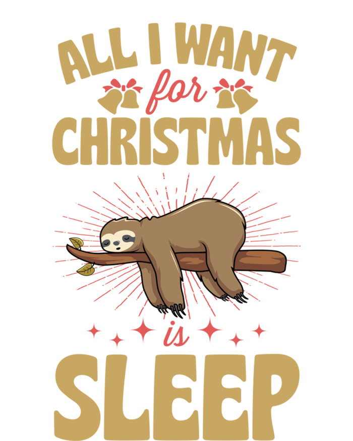 All I Want For Christmas Is Sleep Funny Cute Sloth Lover Nap Gift Tie Dye Hoodie