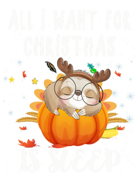 All I Want For Christmas Is Sleep Funny Sloth Pajama Xmas Gift Long Sleeve Shirt