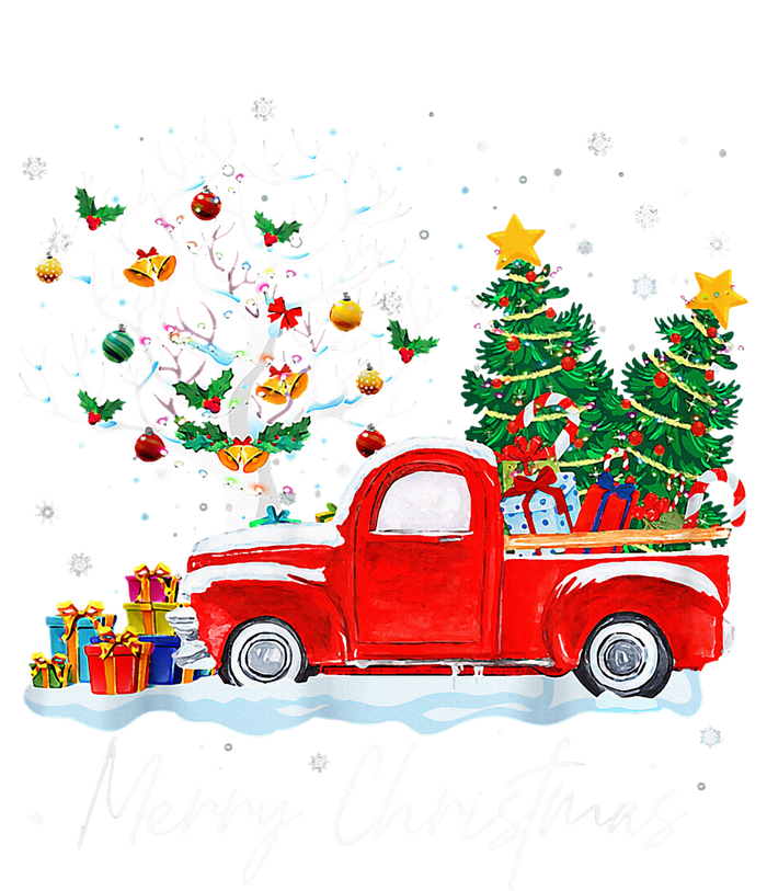 Vintage Wagon Red Truck Christmas Tree Pajama Gift Premium T-Shirt