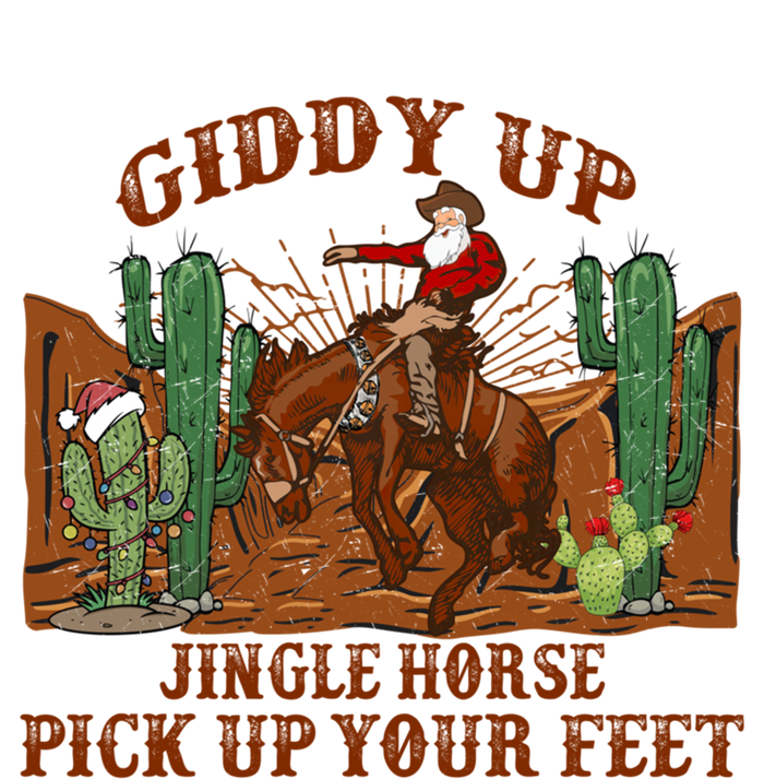 Giddyup Jingle Horse Pick Up Your Feet Cow Santa Xmas Gift Kids Sweatshirt