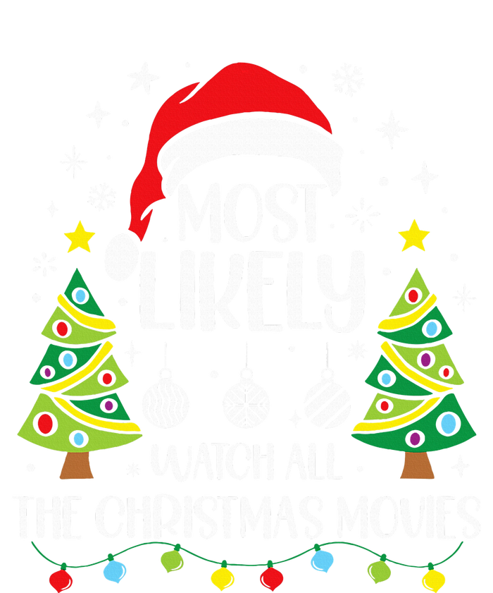 Retro Most Likely To Watch All The Christmas Movies Family Dry Zone Grid Polo