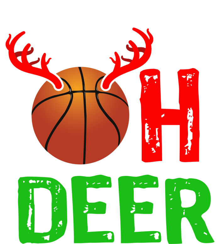 Basketball Oh Deer Great Gift Funny Christmas Reindeer Top Zip Tote Bag