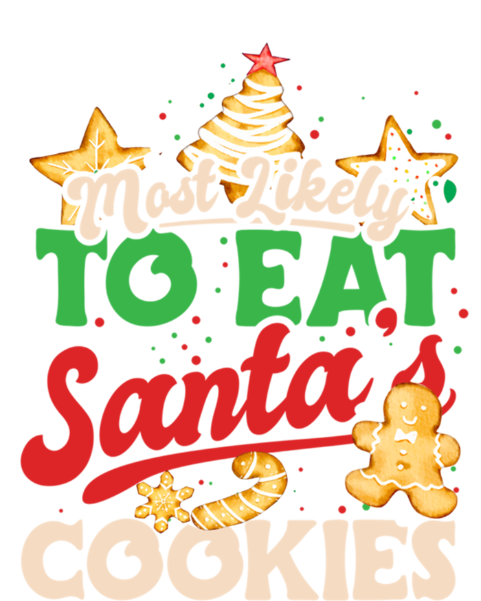 Christmas Most Likely To Eat SantaS Cookies Family Matching Great Gift Women's Tri-Blend 3/4-Sleeve Raglan Shirt