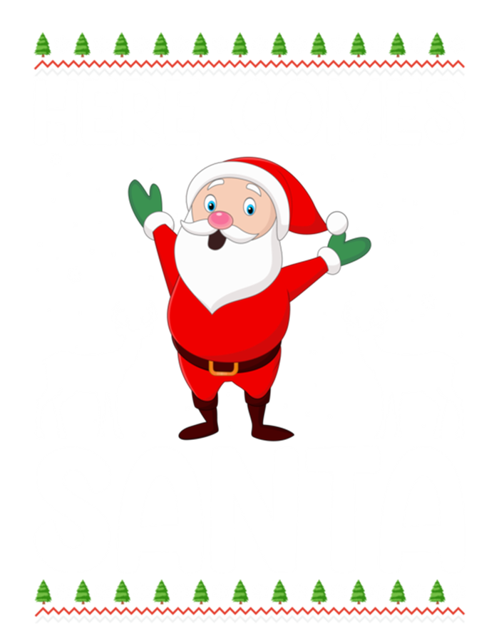 Here Comes Santa Funny Christmas Santa Hat Holiday Season Great Gift T-Shirt