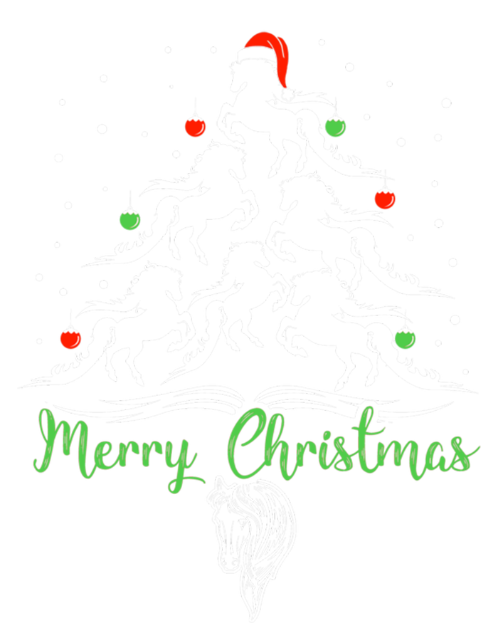 Horse Christmas Tree For Horse Lovers Xmas Gift Tall Sweatshirt