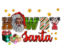 Howdy Santa African Afro Santa Black Western Cow Xmas Gift Tote Bag