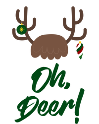 Funny Oh Deer Christmas Reindeer Antler Pun Funny Gift Gift T-Shirt