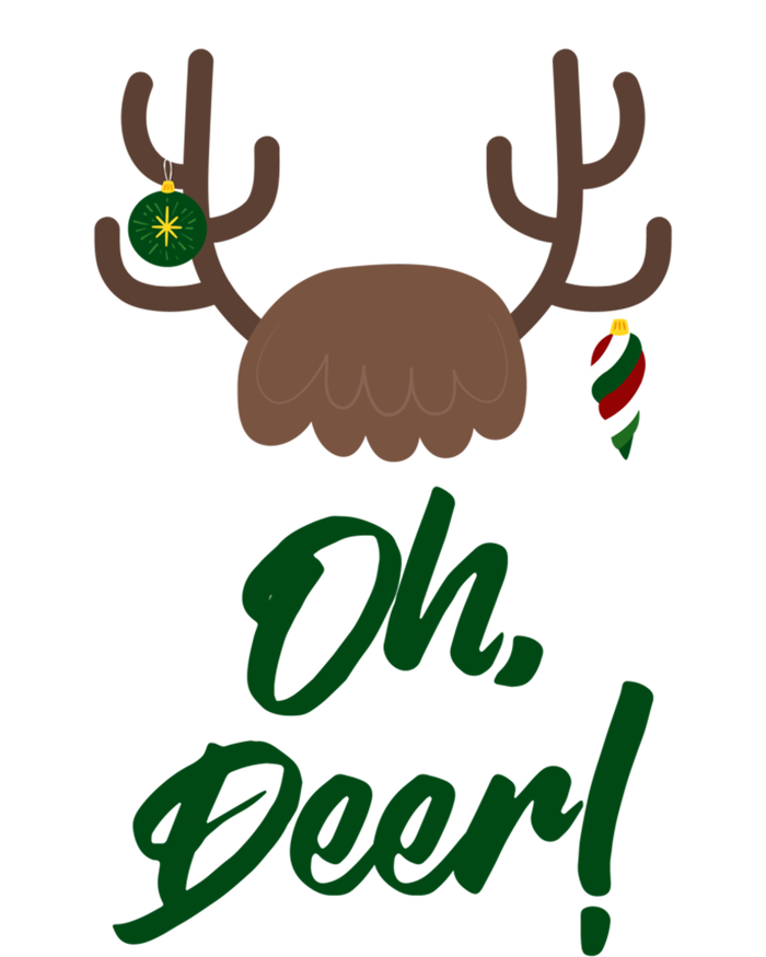 Funny Oh Deer Christmas Reindeer Antler Pun Funny Gift Gift T-Shirt