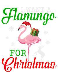 I Want A Flamingo For Christmas Funny Gift Tie-Dye Long Sleeve Shirt