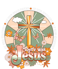 Groovy There Was Jesus Cross Christian Religious Hippie T-Shirt