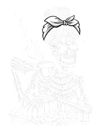 Coffee Ing Skeleton Lazy Diy Halloween Costume Gift T-Shirt