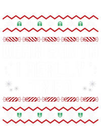 Dear Santa I Really Tried Funny Ugly Christmas Naughty Xmas Cute Gift Infant Baby Jersey Bodysuit