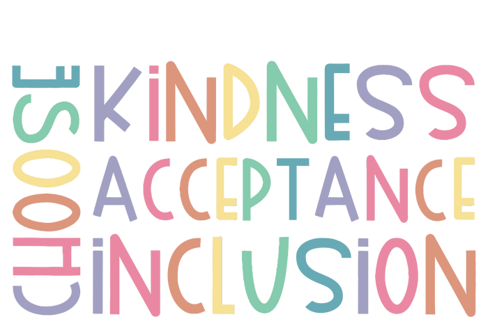 Choose Kindness Acceptance Inclusion Be Kind Unity Day Women's Racerback Tank