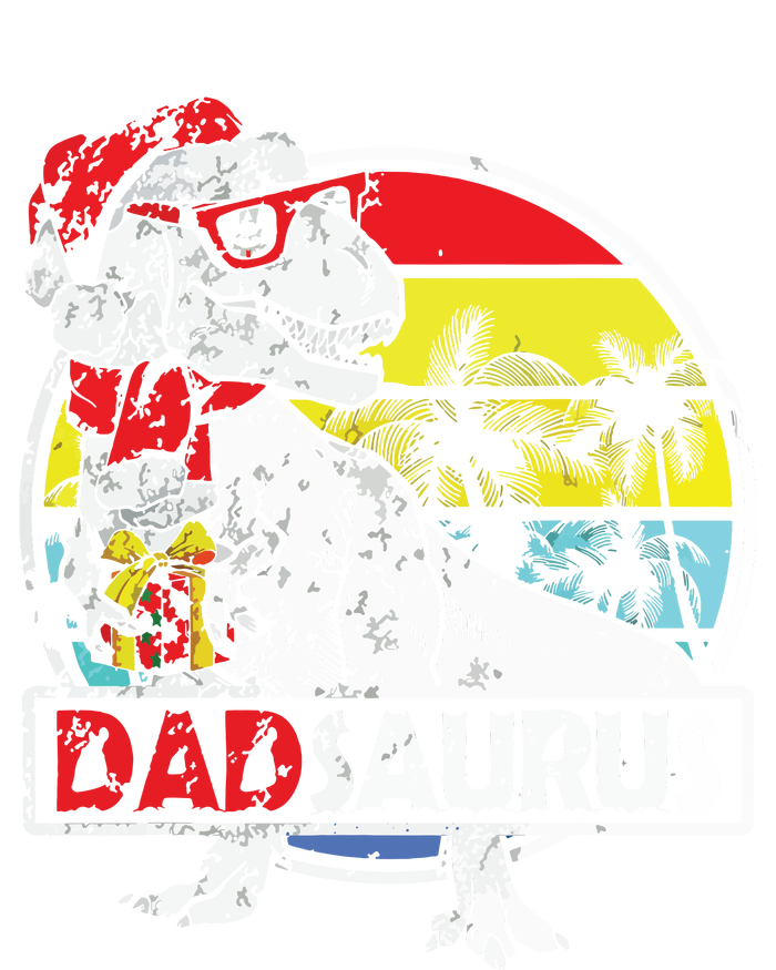 Dad Saurus T Rex Dinosaur Family Matching Xmas Christmas Tie-Dye T-Shirt