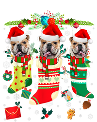 English Bulldogs In Christmas Socks Puppy Lovers Xmas Meaningful Gift T-Shirt