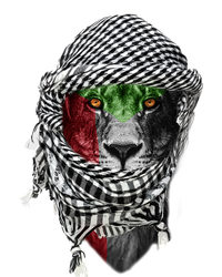 Free Palestine Palestinian Lion Funny Gift Kids Hoodie