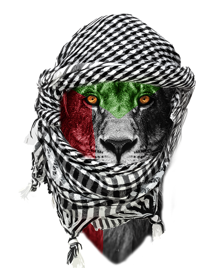 Free Palestine Palestinian Lion Funny Gift Kids Hoodie