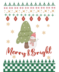 Cool Merry Christmas And Bright Snowman Short Acrylic Beanie