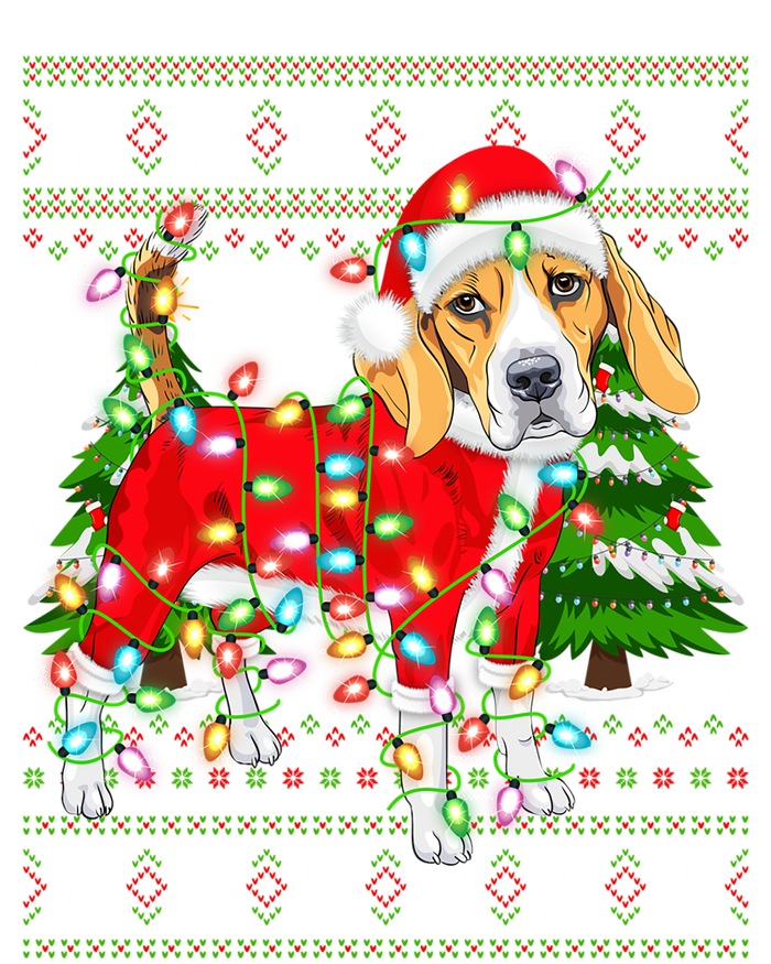 Funny Xmas Lighting Ugly Santa Beagle Christmas Meaningful Gift Sweatshirt