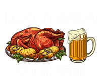 I Like It Moist With Beer Thanksgiving Turkey Day Funny Gift Poster