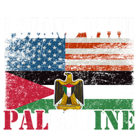 I Stand With Palestine Us Flag Palestinians Flag Vintage Great Gift T-Shirt