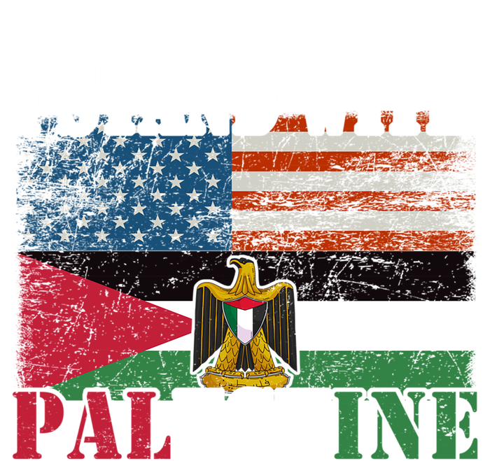 I Stand With Palestine Us Flag Palestinians Flag Vintage Great Gift T-Shirt