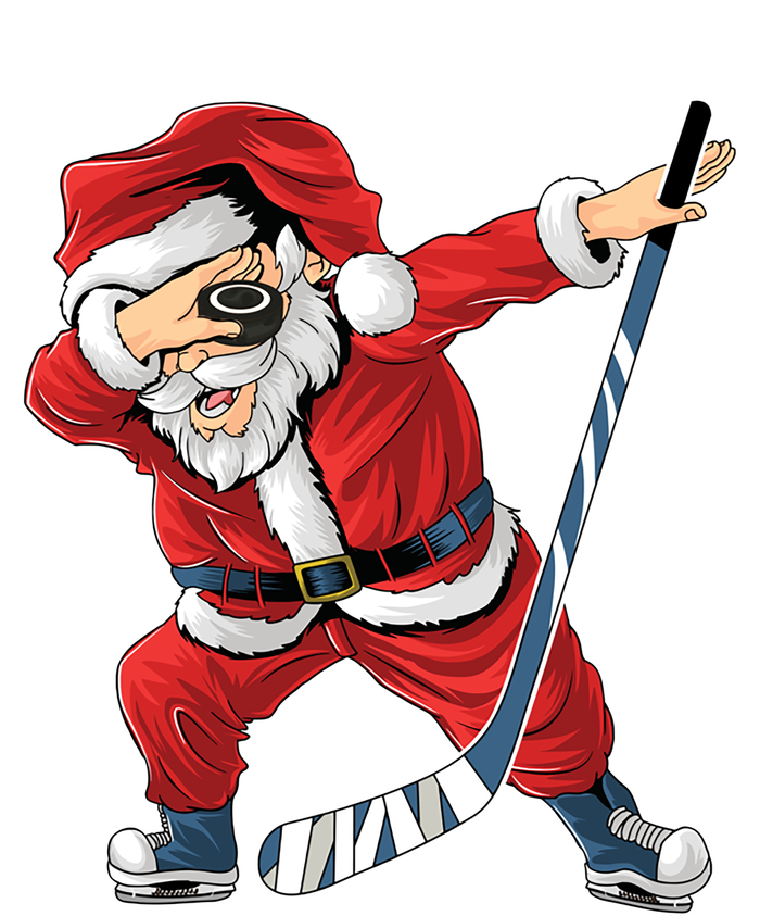 Ice Hockey Dabbing Santa Claus Hockey Player Christmas Gift T-Shirt