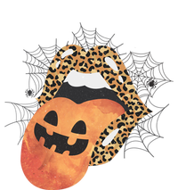 Leopard Lips Pumpkin Spooky Season Halloween Witchy Gift T-Shirt