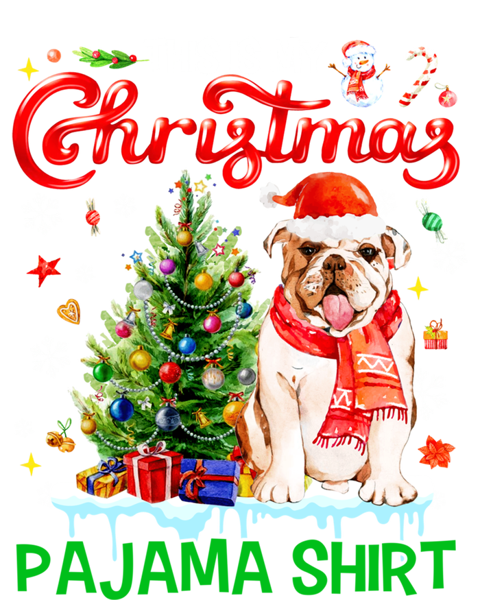 Matching Family This Is My Christmas Pajama Santa Bulldog Gift Softstyle Adult Sport Polo