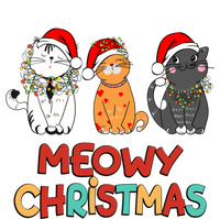 Meowy Christmas Funny Kitten Cat Kitty Lights Xmas Cute Gift T-Shirt