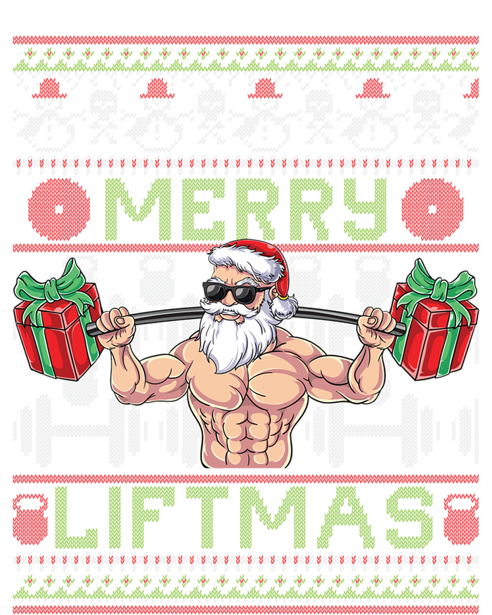 Merry Liftmas Fitness Xmas Santa Ugly Christmas Bodybuilder Cute Gift T-Shirt