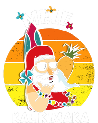 Mele Kalikimaka Retro Tropical Christmas Santa Rock Roll T-Shirt