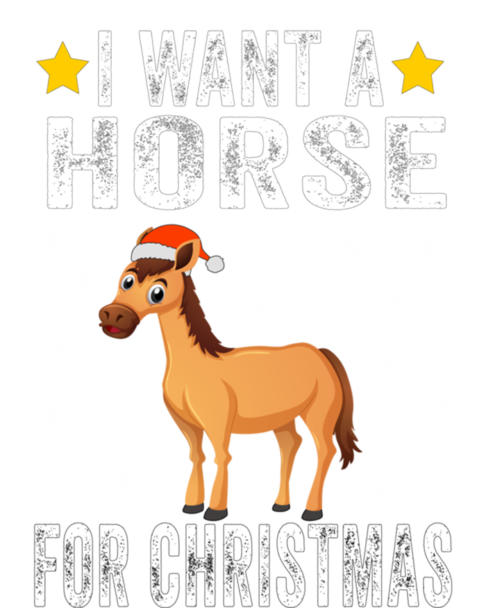 I Want A Horse For Christmas Horse Great Gift Pajamas Funny Gift Kids T-Shirt