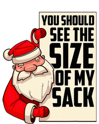 You Should See The Size Of My Sack Funny Santa Christmas Sustainable Bucket Hat