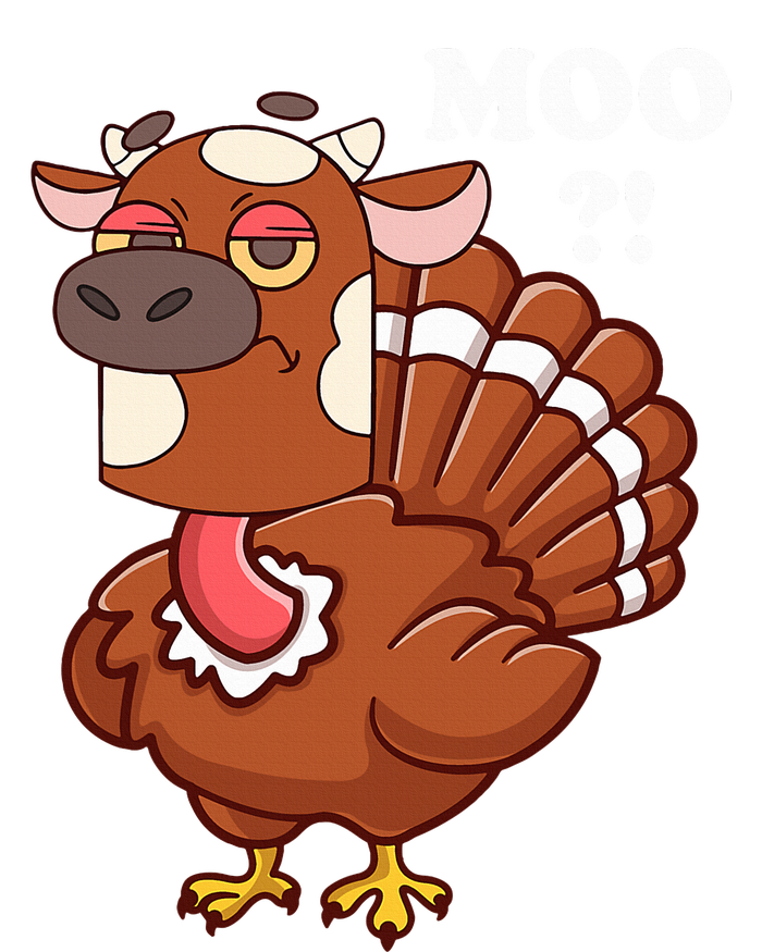 Turkey Moo Funny Thanksgiving T-Shirt