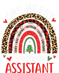 One Merry Teaching Assistant Rainbow Christmas Teacher Aide 16 in Basic Backpack