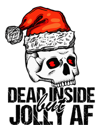 Dead Inside But Jolly Af Xmas Sarcastic Skeleton Skull Valucap Bio-Washed Visor