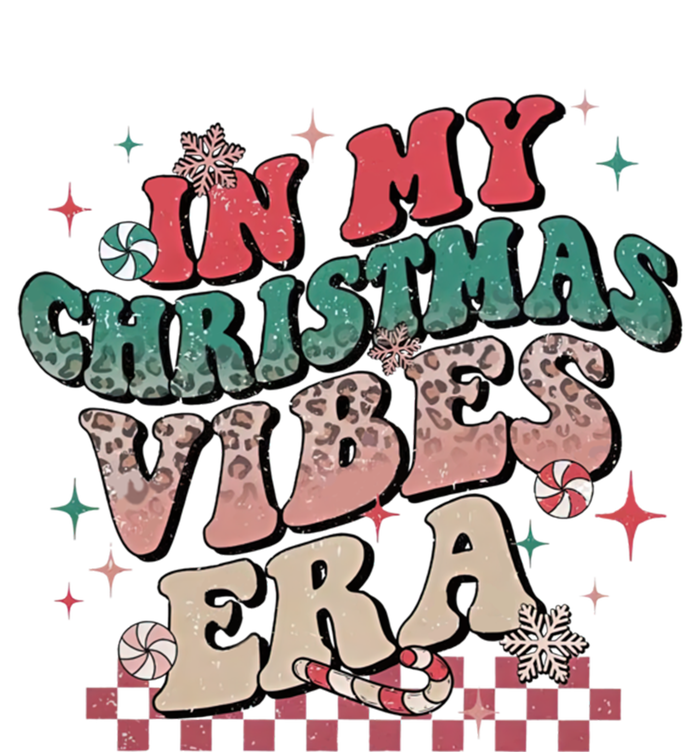 In My Christmas Vibes Era Xmas Groovy Santa Squad Holiday Gift Women's Racerback Tank