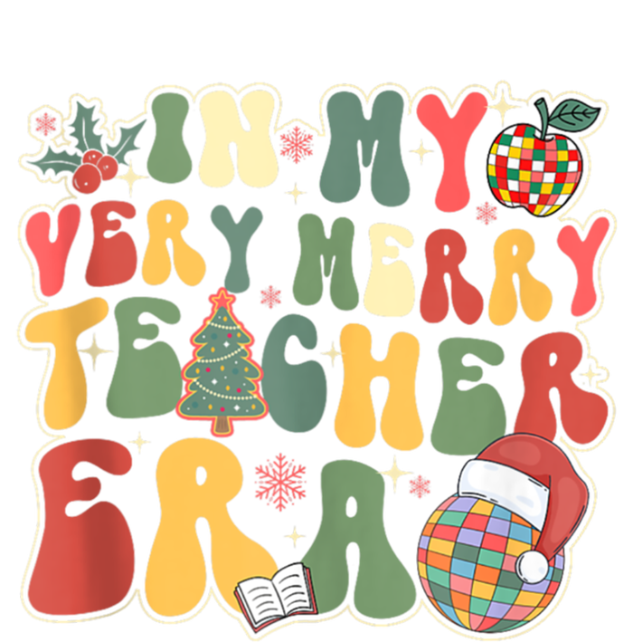 In My Very Merry Teacher Era Groovy Retro Teacher Christmas Meaningful Gift Tie-Dye T-Shirt