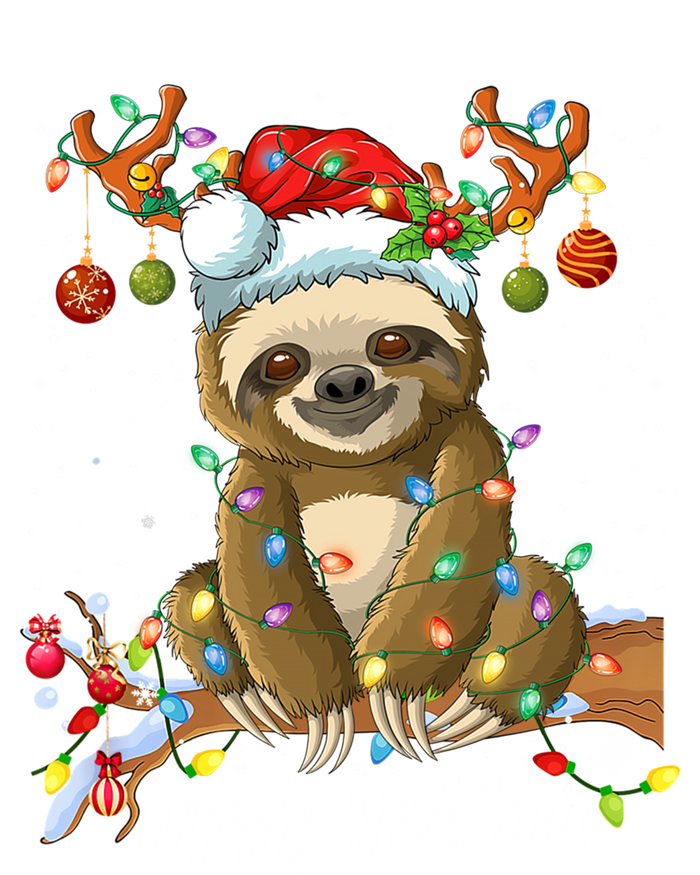 Merry Slothmas Christmas Sloth Lover Xmas Pajamas Christmas Cool Gift T-Shirt