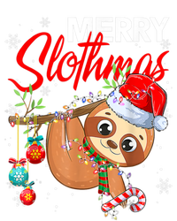 Merry Slothmas Funny Christmas Lights Pajama For Sloth Lover Gift T-Shirt