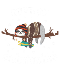 Merry Slothmas Funny Gift Sloth Lovers Christmas Cool Gift Kids Hoodie