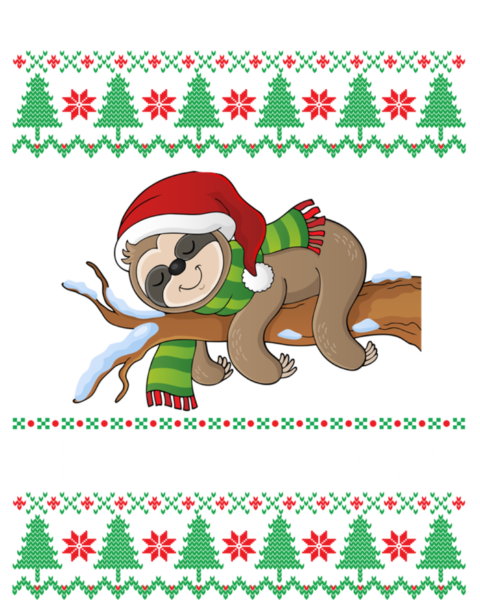 Merry Slothmas Funny Sloth Christmas Trees Ugly Xmas Sweater Gift T-Shirt