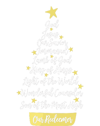 Names Of Jesus Christian Faith Christmas Tree T-Shirt