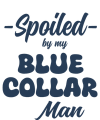 Spoiled By My Blue Collar Man Women's Knotted Racerback Tank