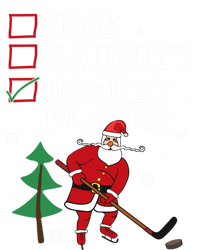 Nice Naughty Hockey Player List Christmas Santa Gift Tie-Dye Long Sleeve Shirt