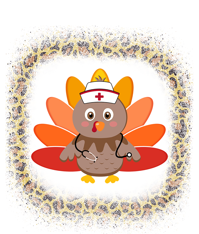 Nurse Turkey Stethoscope Leopard Print Rn Lpn Thanksgiving Cute Gift Doggie Tank