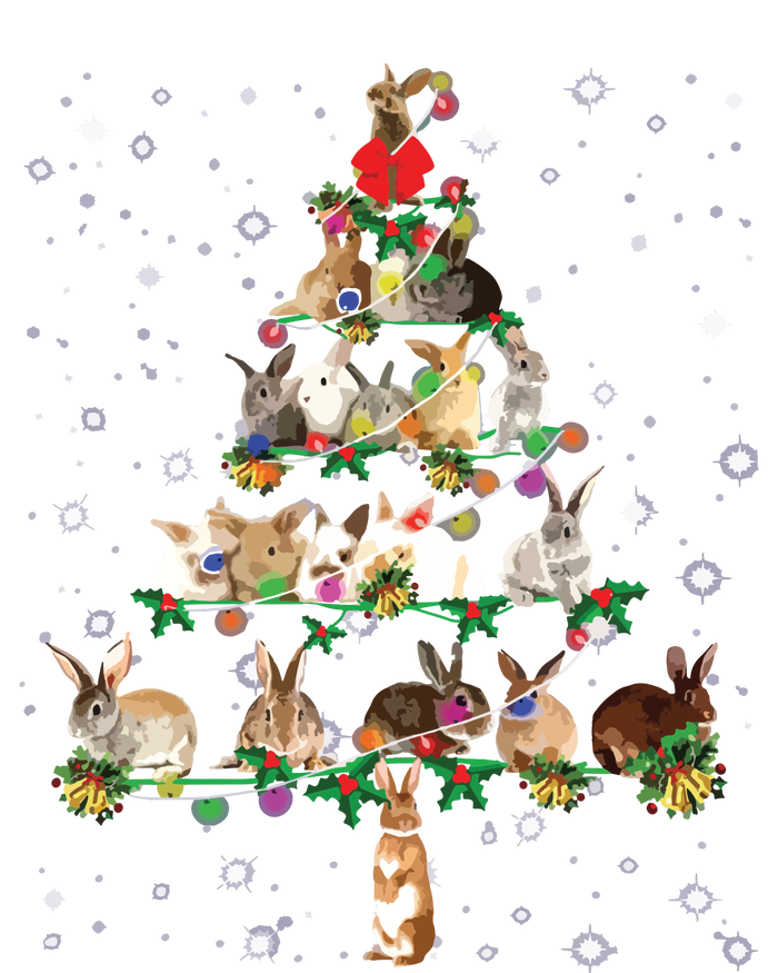 Funny Rabbits Christmas Tree Ornament Decor Gift Long Sleeve T-Shirt