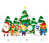 Christmas Friends Santa Rudolph Snowman Xmas Family Pajamas T-Shirt