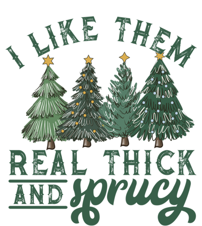 Christmas Tree Crewneck Real Thick And Sprucy Ugly Funny Pajama Set